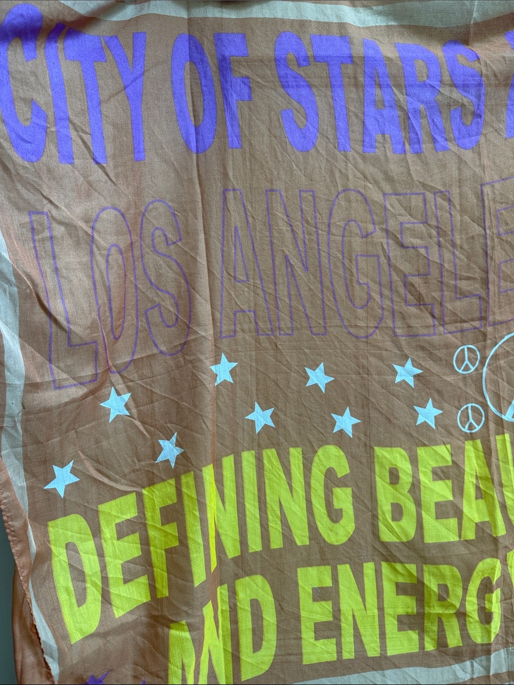 Graphic Los Angeles Statement Scarf
